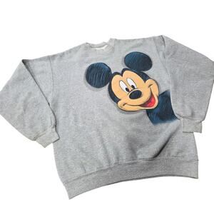 Disneyland Walt Disney World Mickey Mouse Double Sided Sweatshirt Size Medium